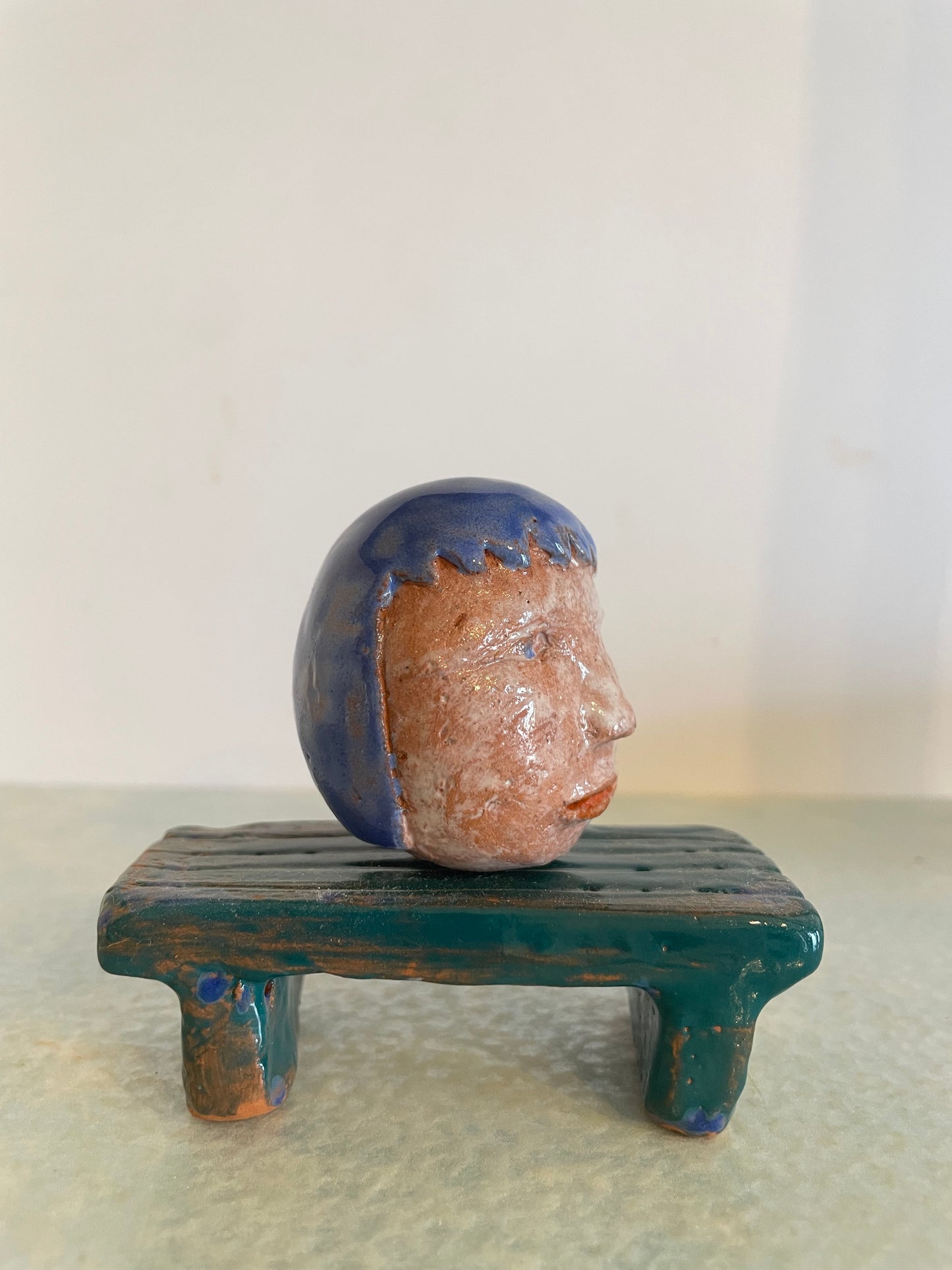 Mini tête en céramique