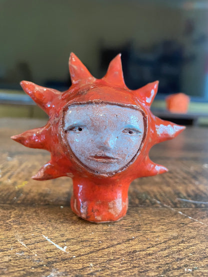 Buste Soleil intérieur en céramique